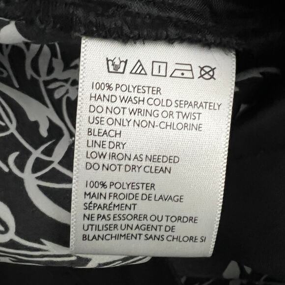 Silence + Noise (4) Womens Black White Floral Tapered Skinny Crop Ankle Pants - Picture 8 of 8